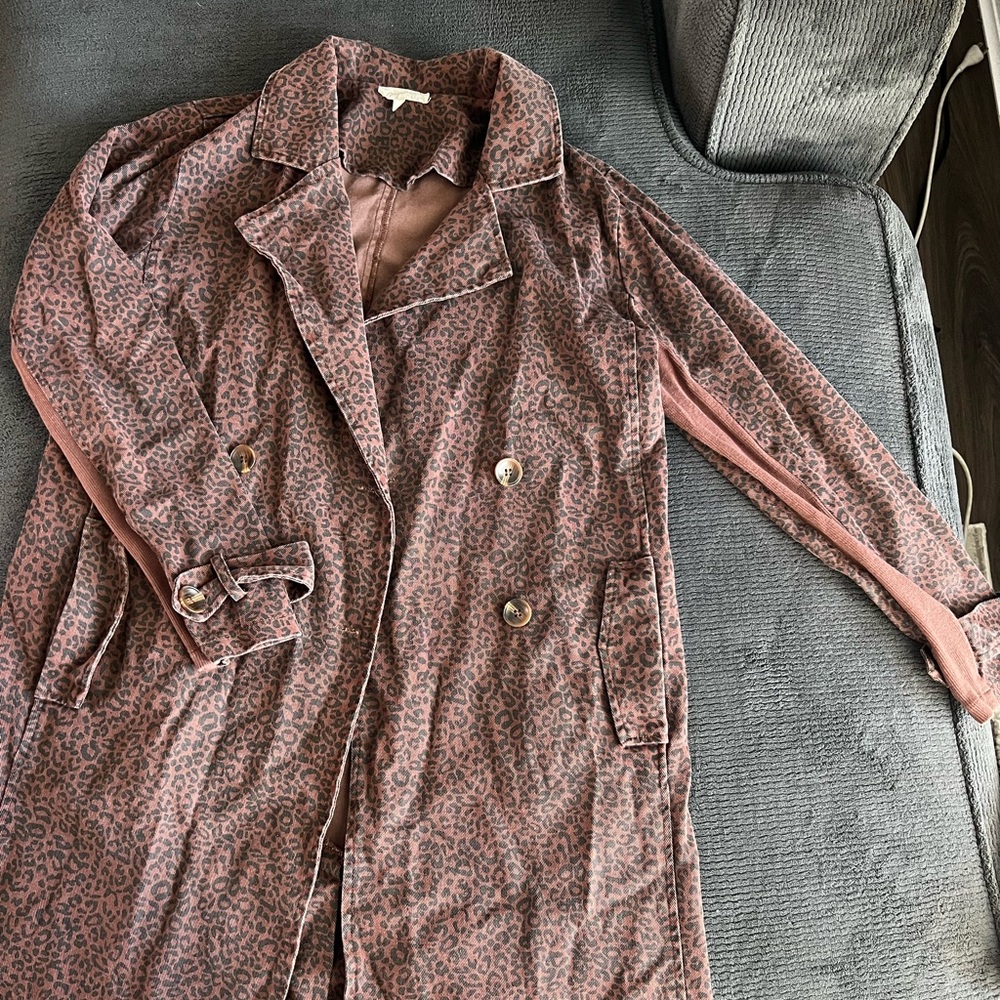 Cheetah coat- NEVER WORN! Brand new!